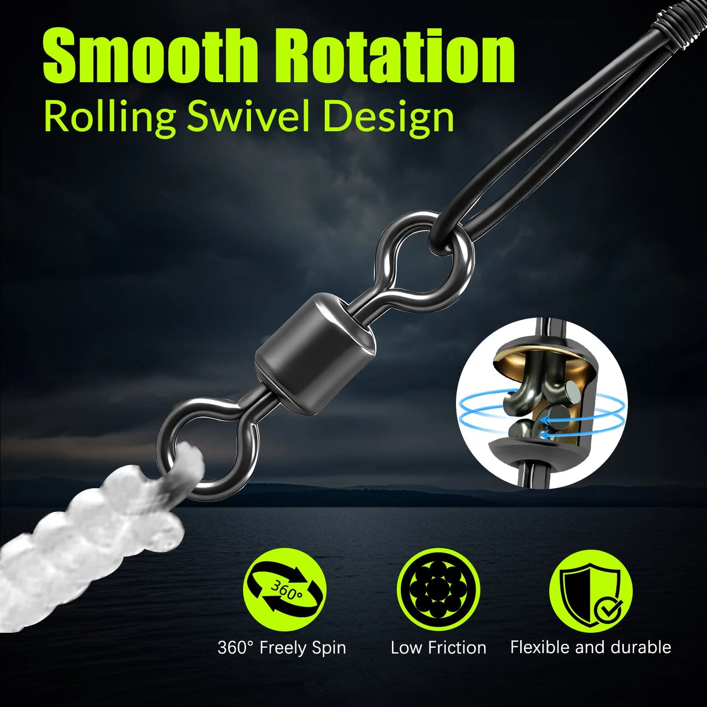 Fishing Wire Leader 30-50PCS Stainless Steel Wire Leaders