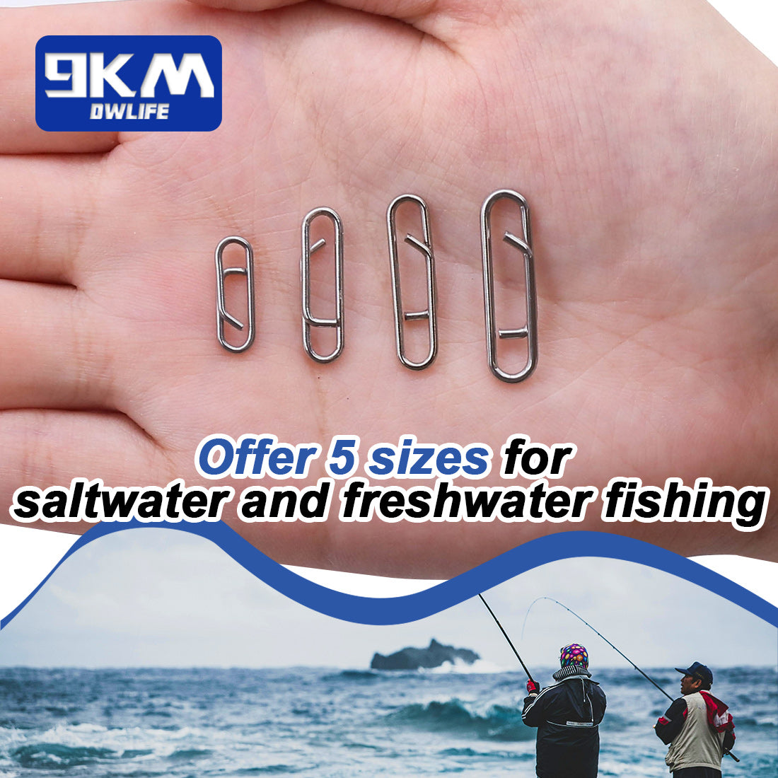 Fishing Clip Power Clips 50~200Pcs Stainless Steel Fishing Snap Saltwa – 9km-dwlife Fishing Clip Power Clips 50~200Pcs Stainless Steel Fishing Snap Saltwa – 9km-dwlife