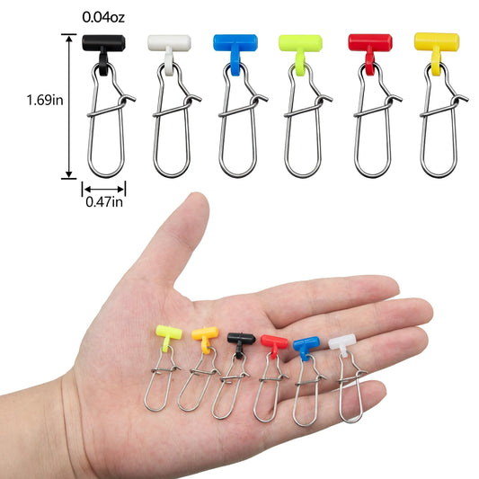 Fishing Sinker Sliders for Fishing Rig 25-100pcs Duo Lock Snap Heavy Duty Weight Sinker