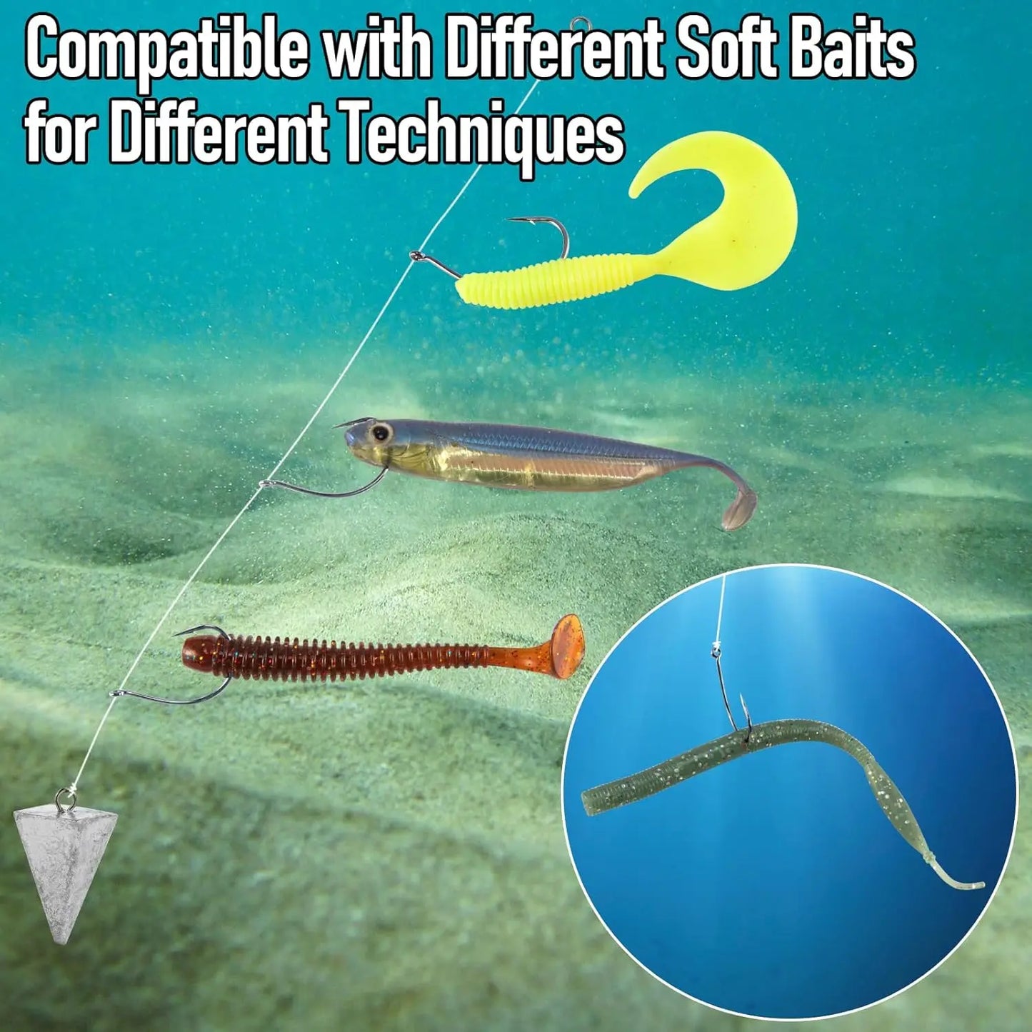 Drop Shot Hooks Barbed Hook