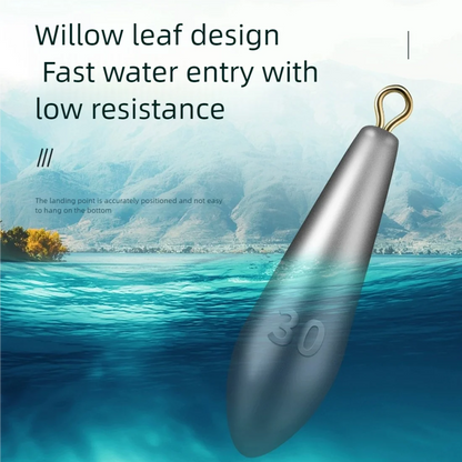 10g~200g Fishing Weights Sinkers Lead Saltwater, 5Pcs Bulk