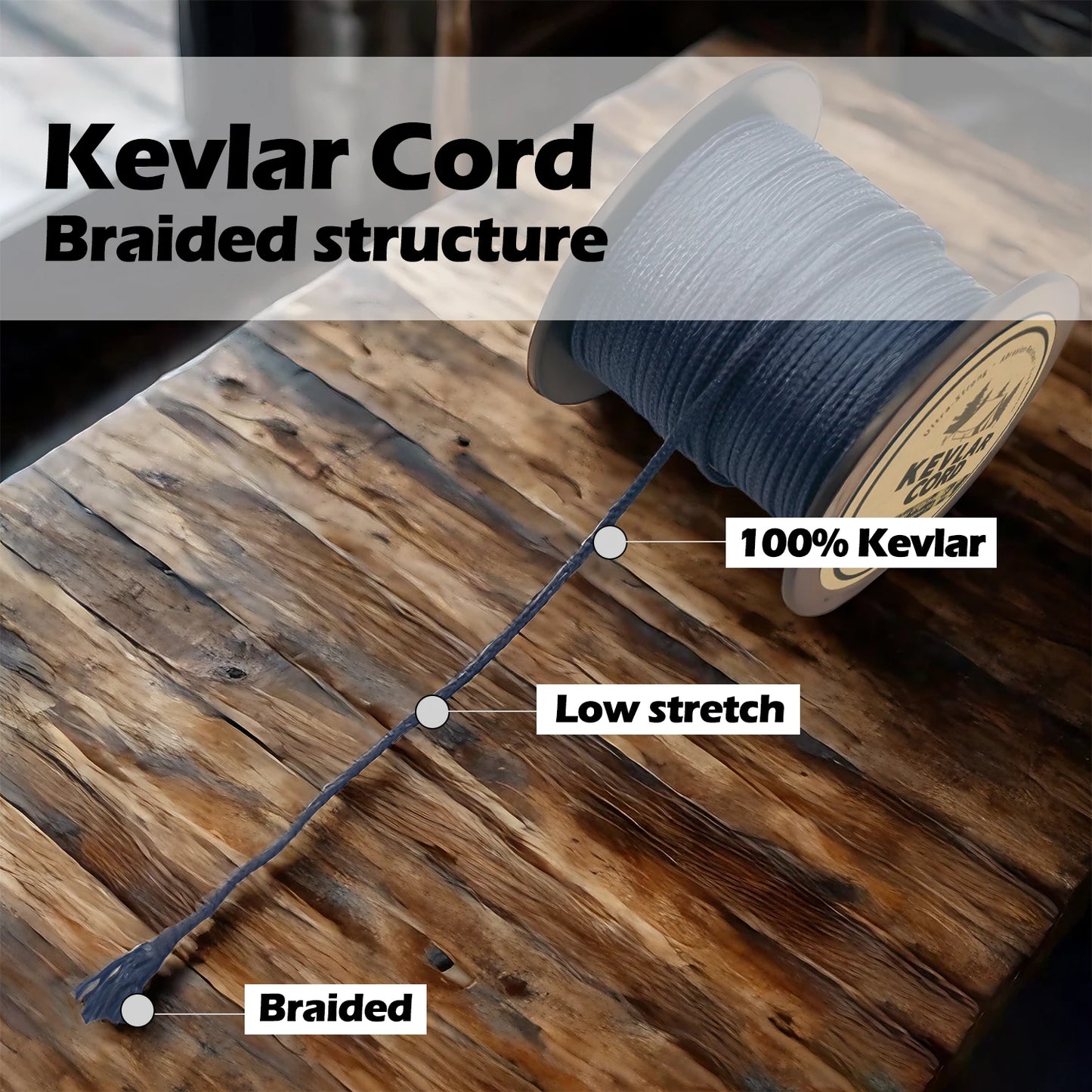 Blue Braided Kevlar Line
