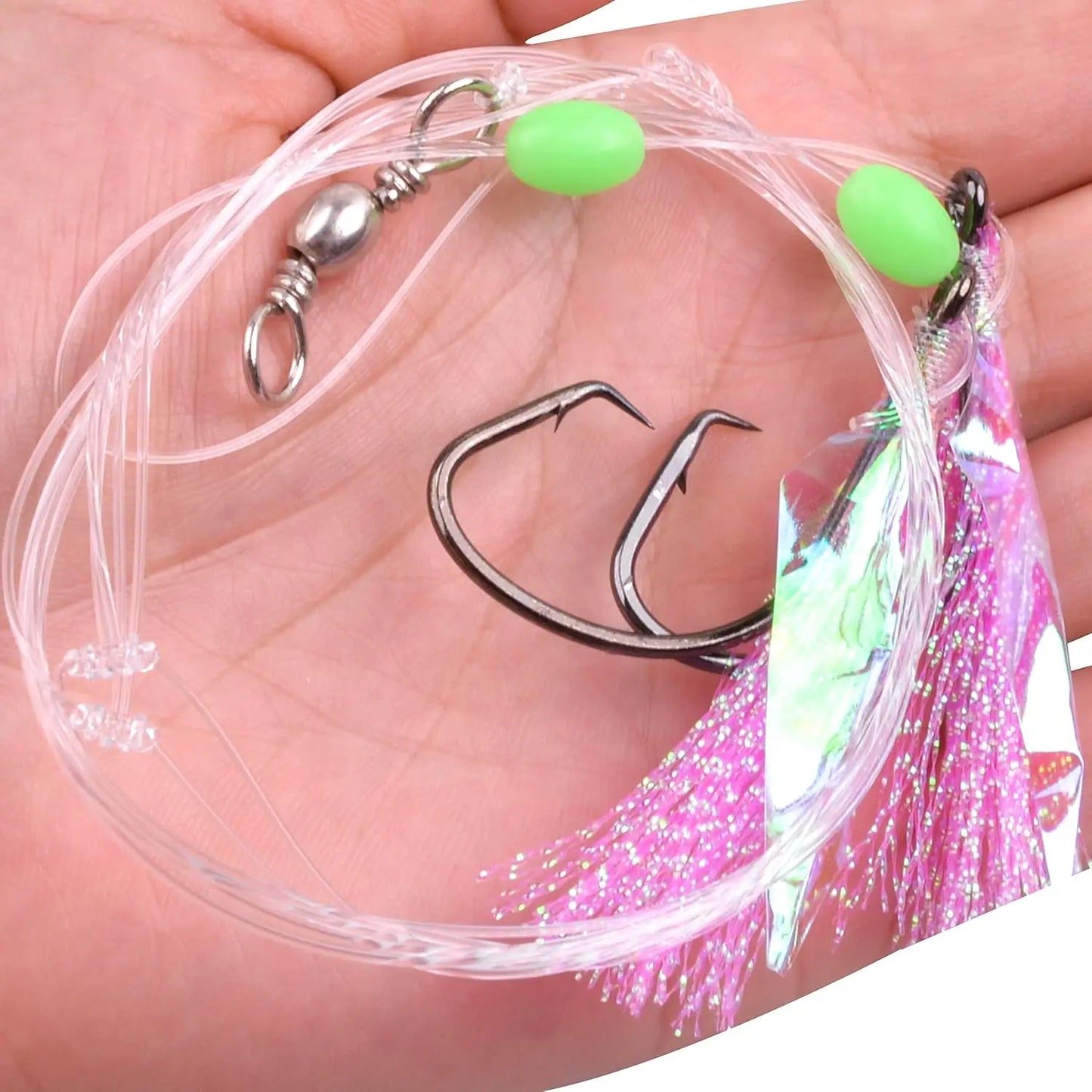 Fishing Bait Rig with Sharp Circle Hooks