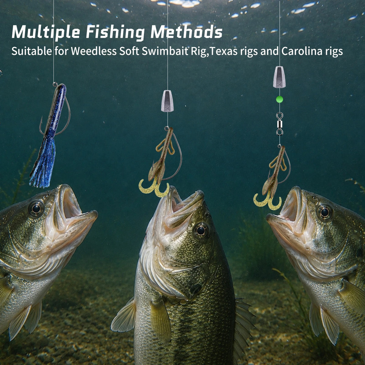 9KM 30 Degree Jig Hook 25pcs Extra Wide Gap EWG Worm Hook for Bass Fishing Weedless Swimbait Hook