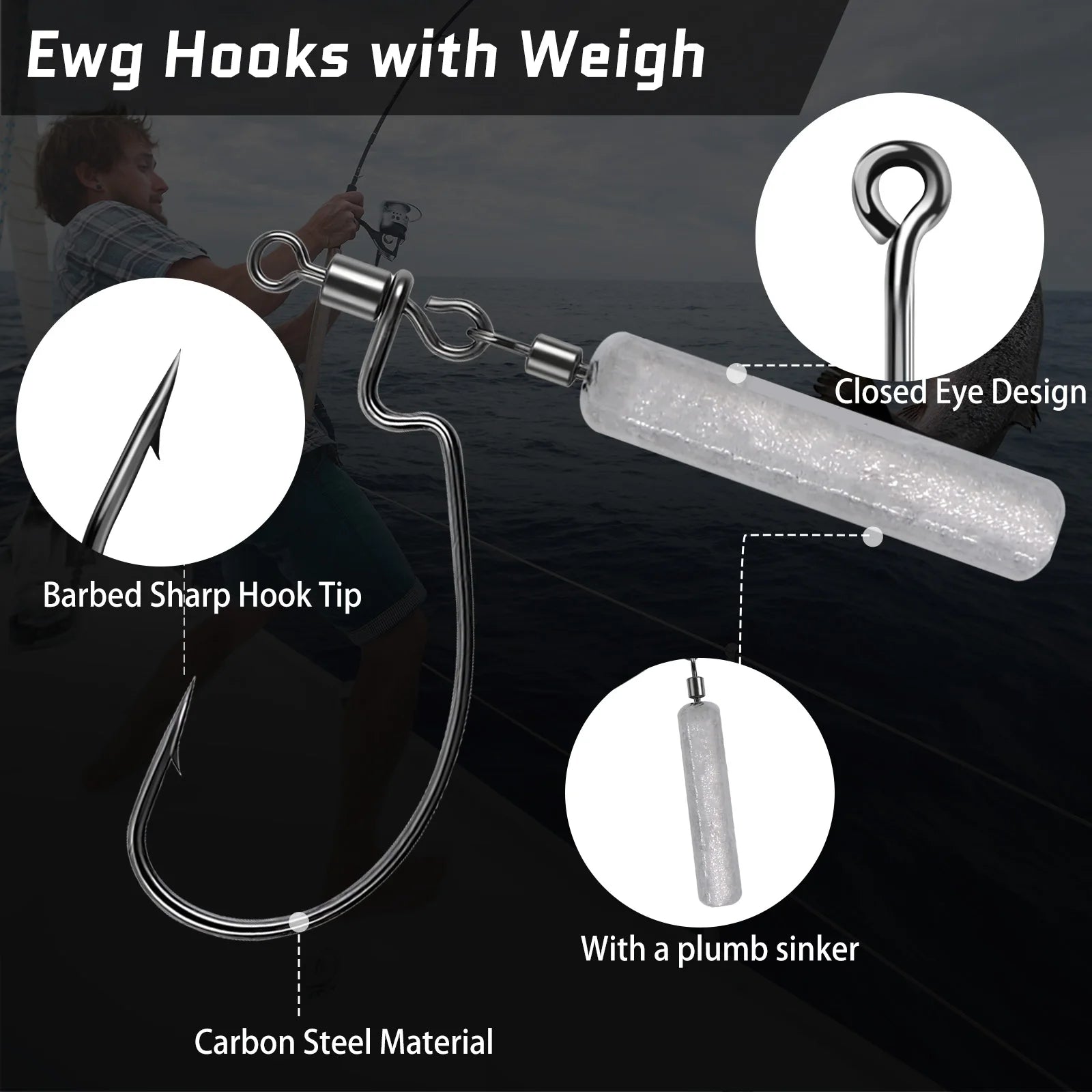 Jika Rig EWG Worm Hook