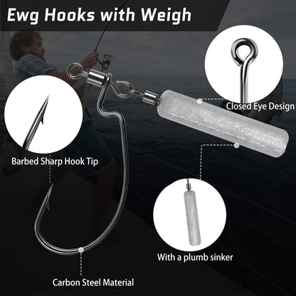 Jika Rig EWG Worm Hook