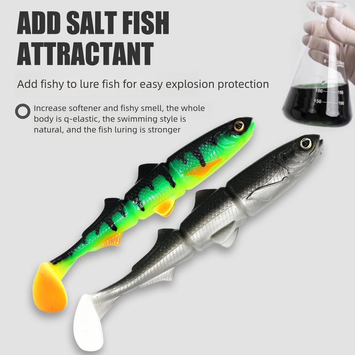 Fishing Lures Saltwater Soft Plastics Trout Jig Swimbaits Walking Bait Silicone
