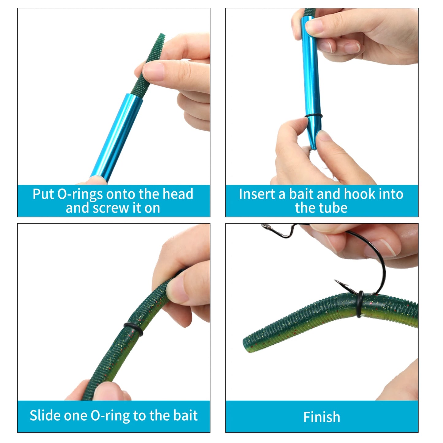 Wacky Rig Tool and 50 PCS Worm O-Rings