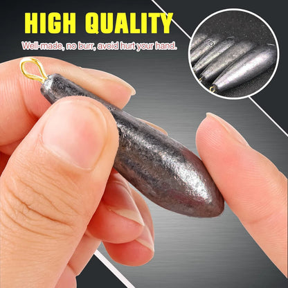 Fishing Weight Sinker 5pcs Drop Shot Fishing Lead Weight