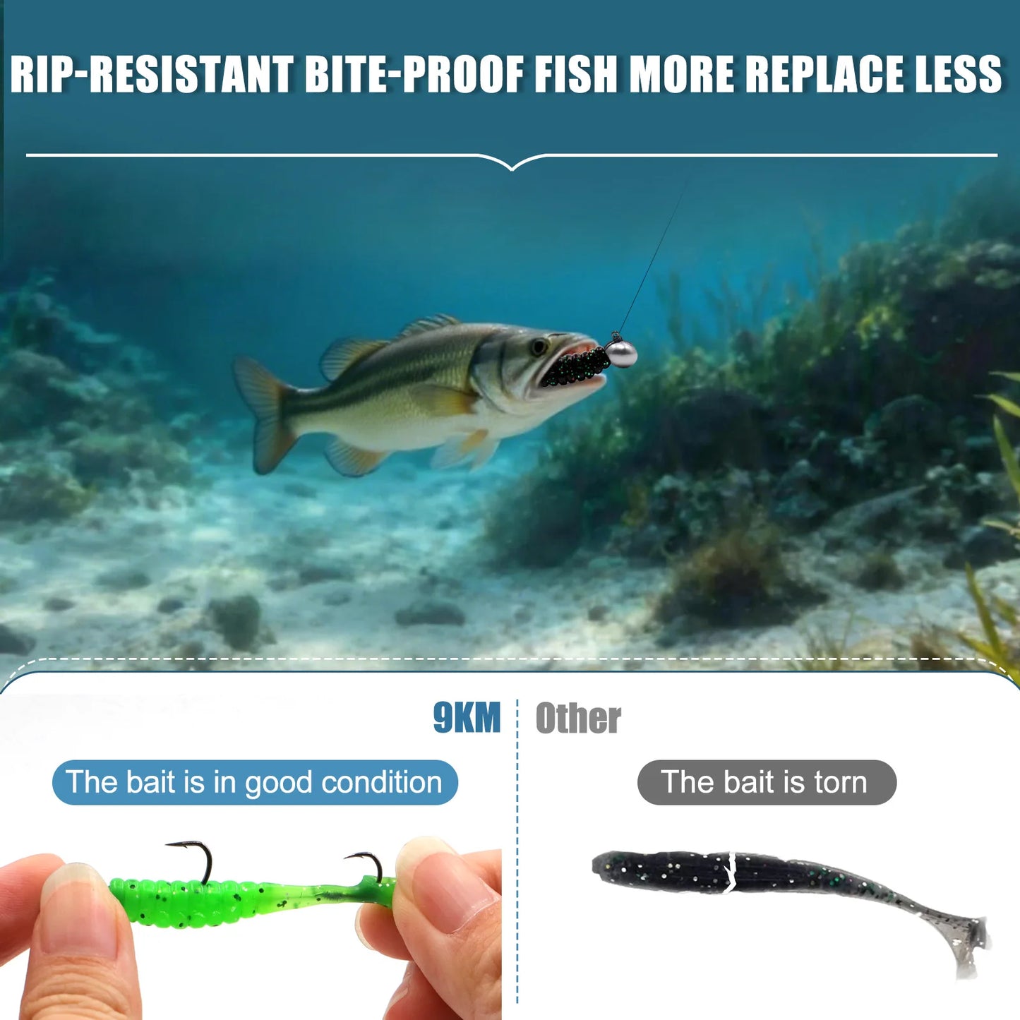 Soft Fishing Lure 5pcs/Set 2.5g 3.5g 5g Fishing Paddle Tail Swim Baits Double Hooks Catfish Bait T-Tail Lures