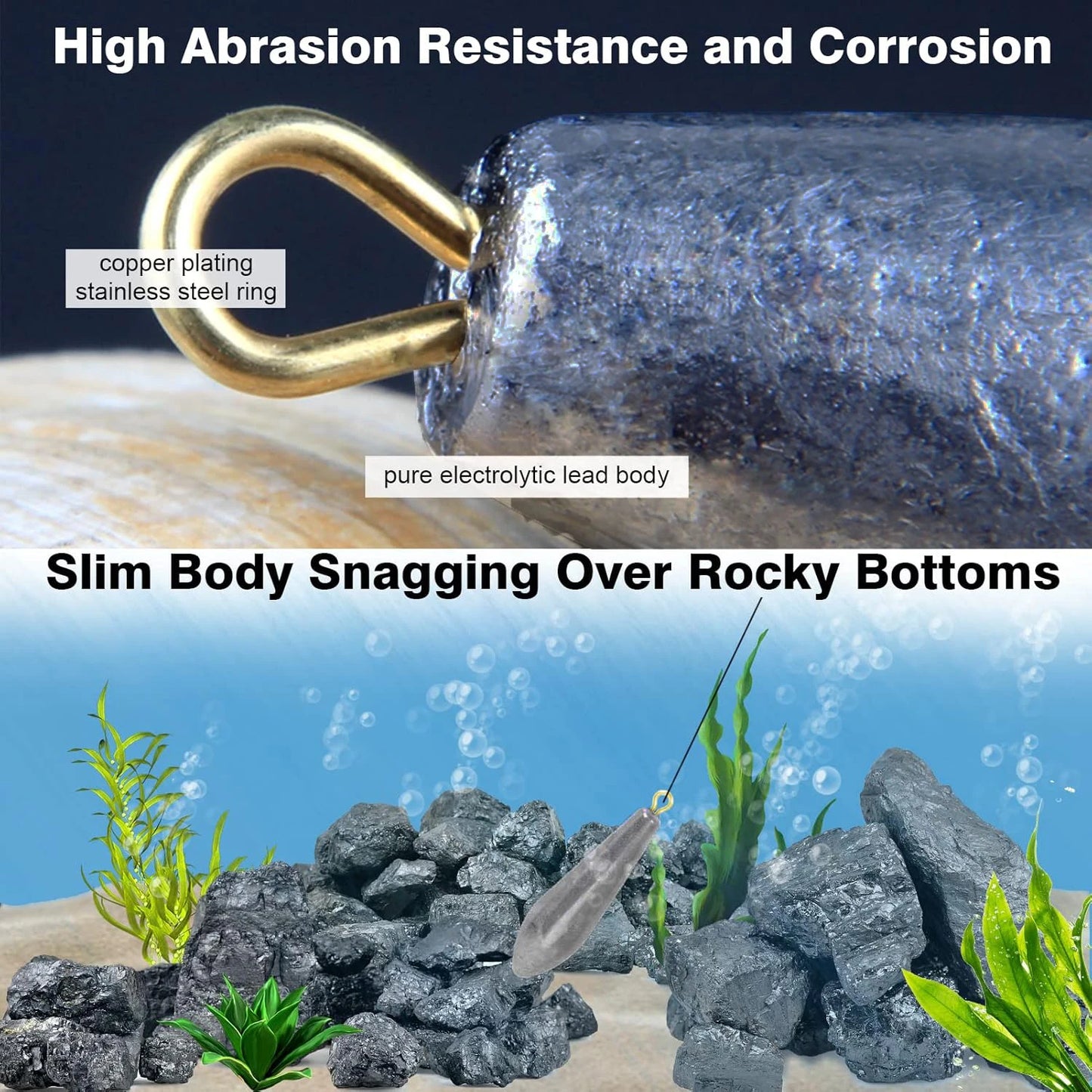 Fishing Weight Sinker 5pcs Drop Shot Fishing Lead Weight