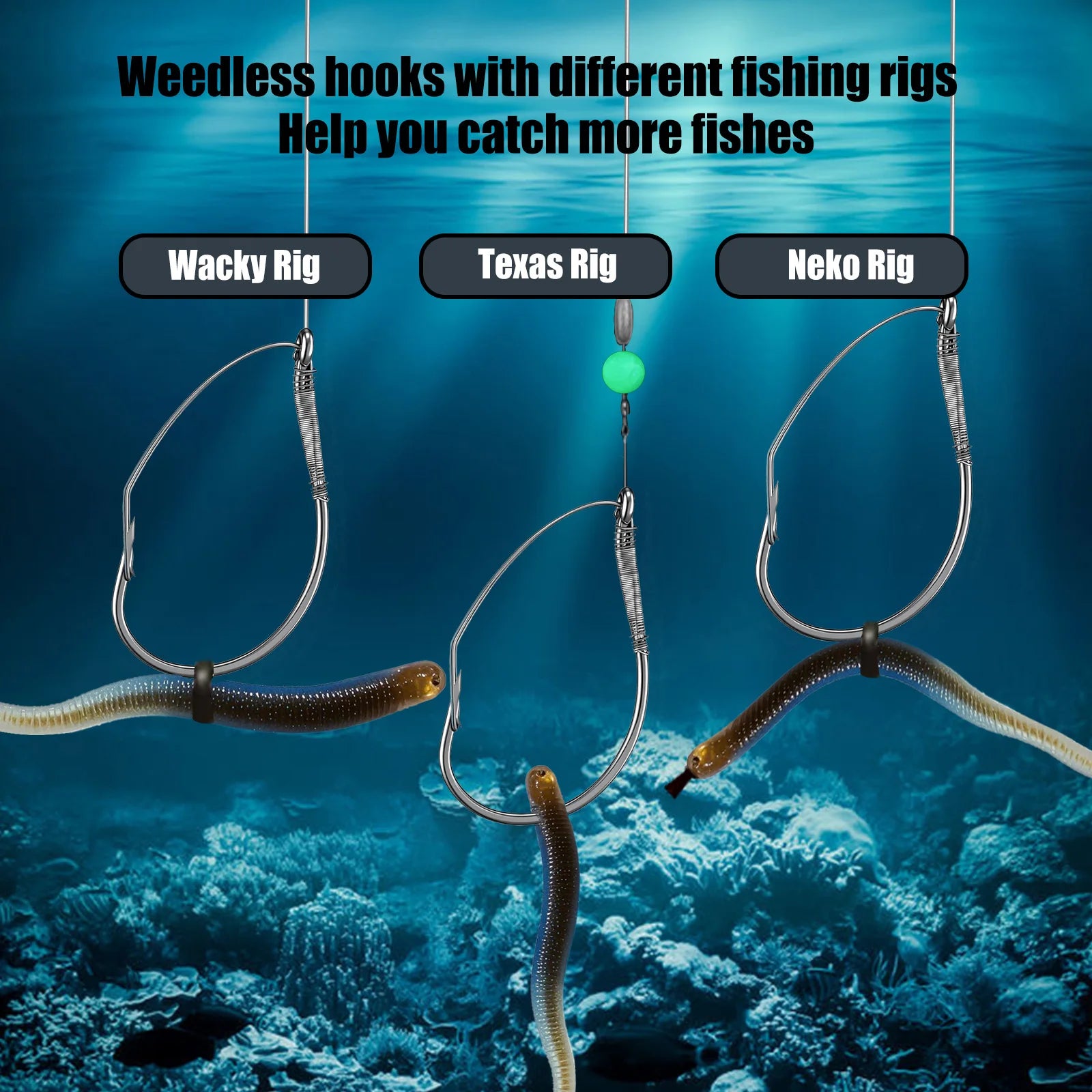 Weedless Wacky Rig Hooks – 9km-dwlife