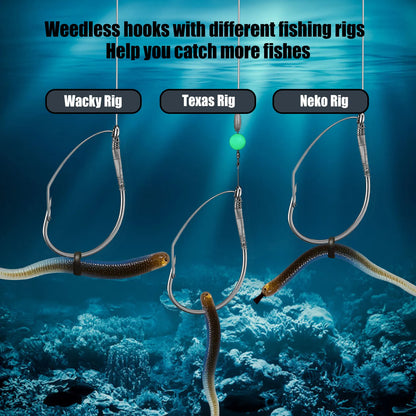 Weedless Wacky Rig Hooks