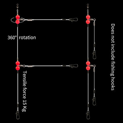 Hook Connectors 3 Way Swivel Fishing Rig Set