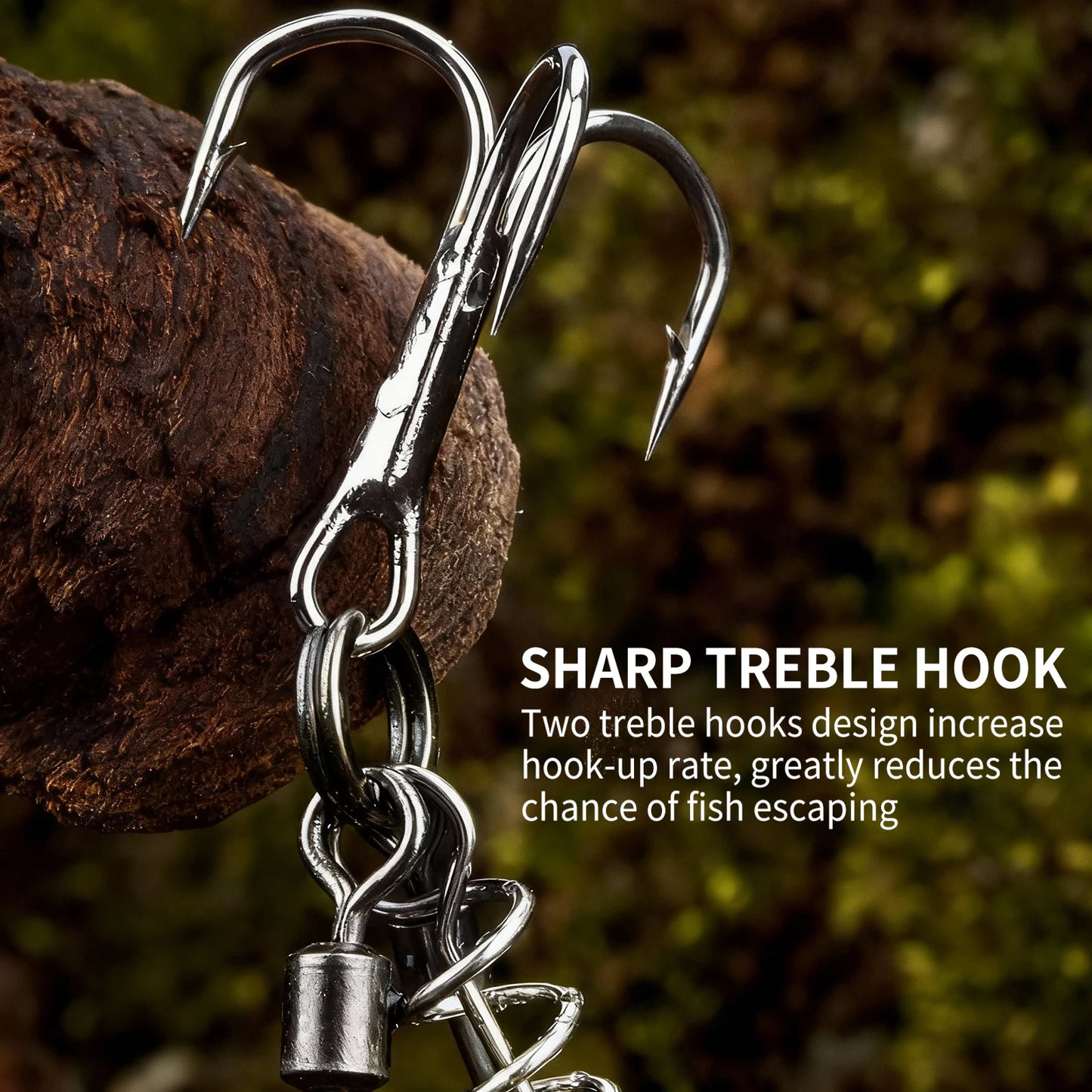 9KM Fishing Stinger Rig for Softbait Pike 1pcs