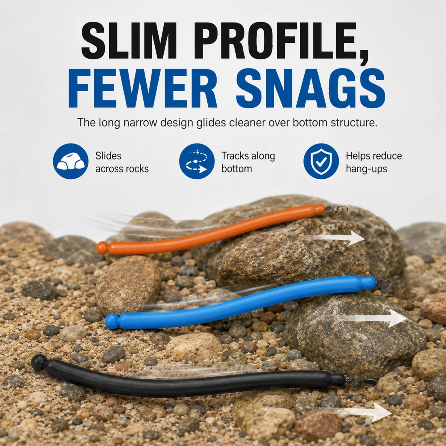 9KM Dragging Weights 2-6oz No-Snag Sinkers for Dragging Fishing Weights for Trolling Bottom Bouncing Snagless Catfishing