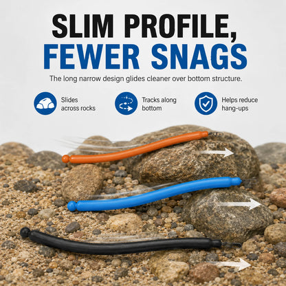 9KM Dragging Weights 2-6oz No-Snag Sinkers for Dragging Fishing Weights for Trolling Bottom Bouncing Snagless Catfishing