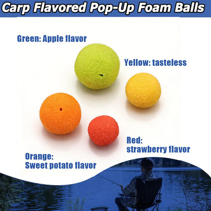9KM 30pcs Carp Fishing Bait Foam Pop Up Soft Pellets Boilies Eggs/Floating Ball Beads Feeder Artificial Carp Baits 8-14mm
