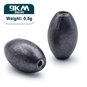Fishing Weights Sinkers 10~30Pcs Olive Shape Lead Sinker Saltwater Fis –  9km-dwlife