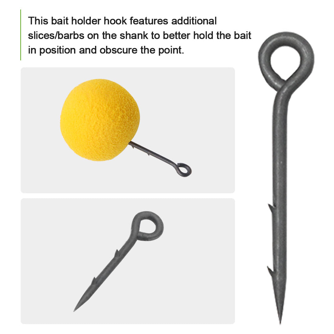 Barbed Fishing Hooks 50~200Pcs Straight Fishing Hook High Carbon Steel – 9km-dwlife