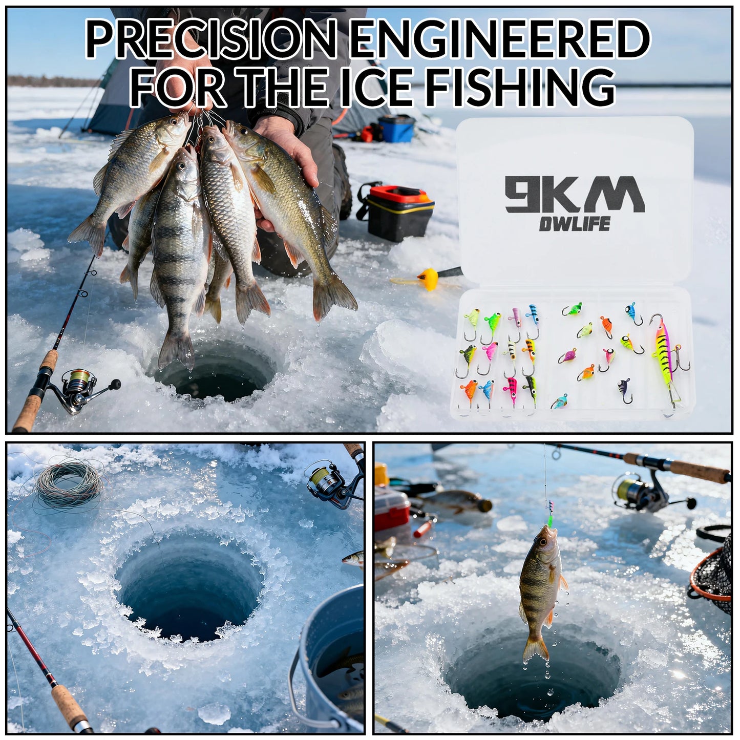 Ice Fishing Jig Set 20-28pcs Ice Fishing Lures