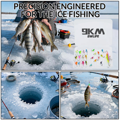 Ice Fishing Jig Set 20-28pcs Ice Fishing Lures