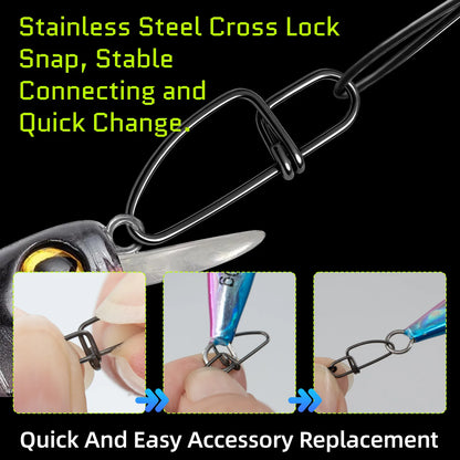 Fishing Wire Leader 30-50PCS Stainless Steel Wire Leaders