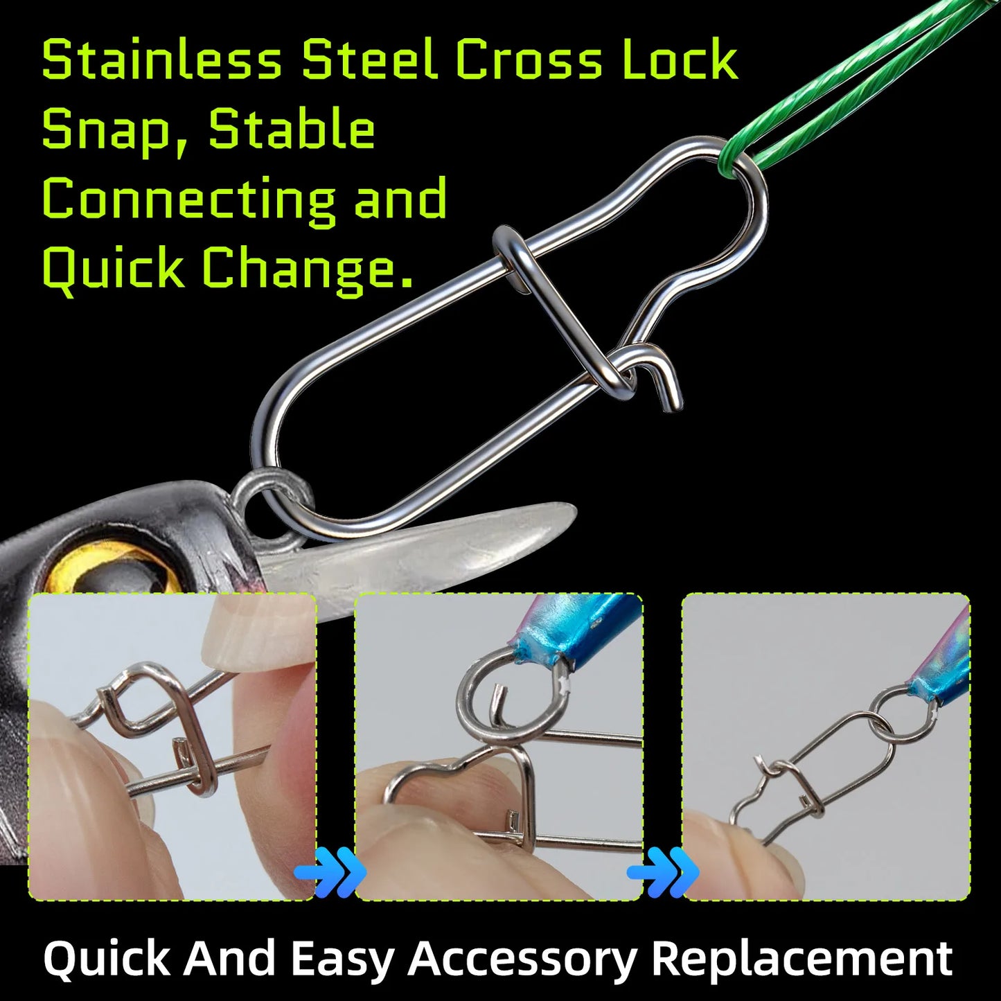 Fishing Wire Leader 30-50pcs Stainless Heavy Duty Wire Leader