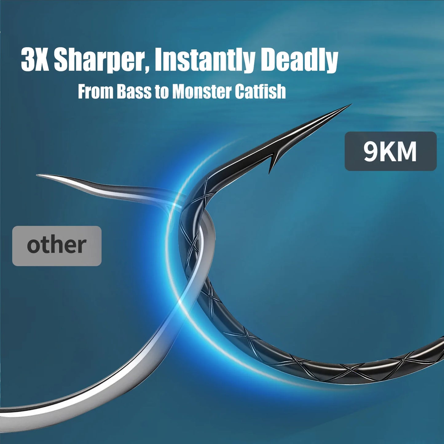 Drop Shot Hook 50-200pcs Fishing Hook for Drop Shot/ Wacky Rig Lure