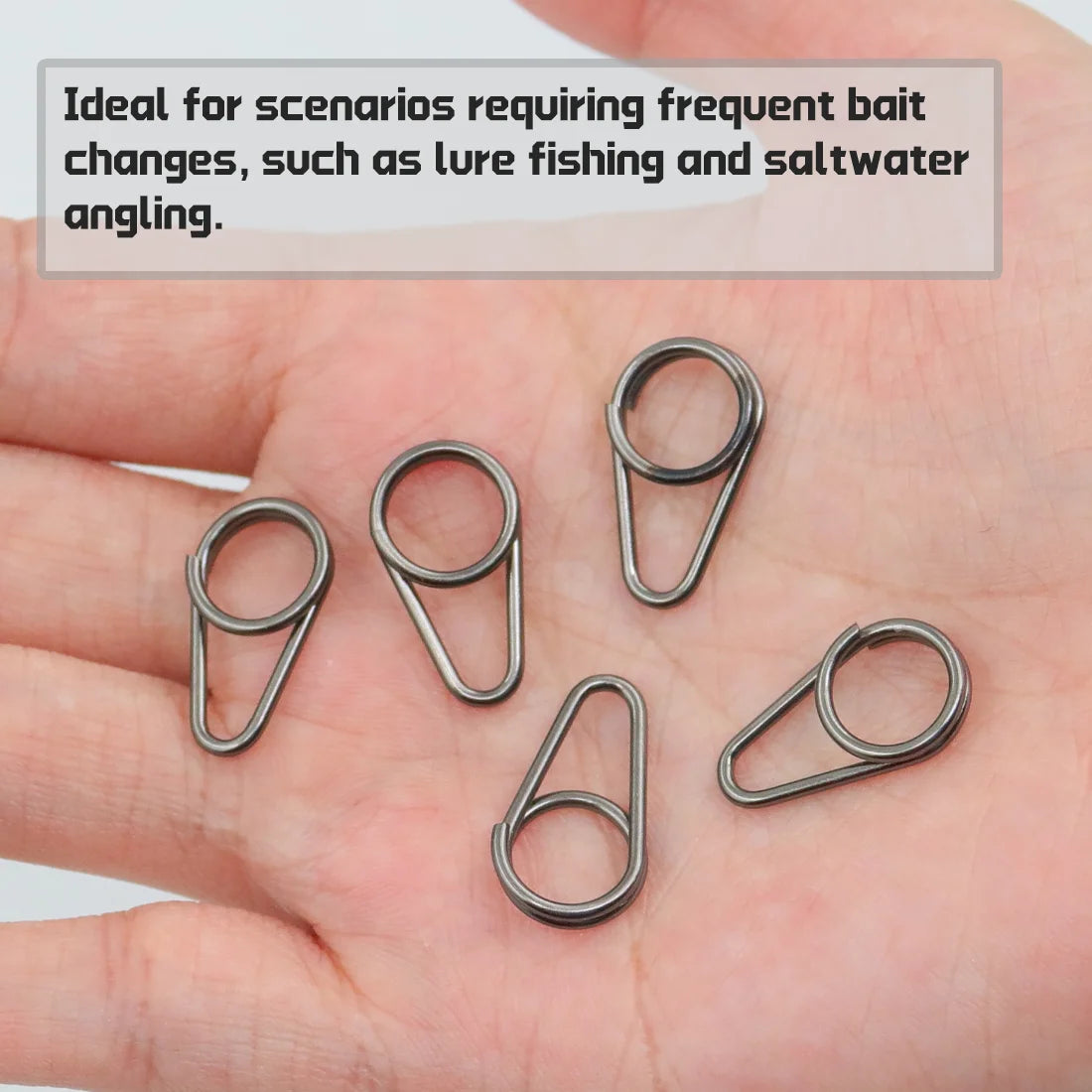Fishing Snap 50pcs Stainless Steel Power Speed Clip High Strength Quick Change Snap