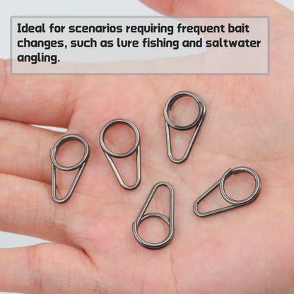 Fishing Snap 50pcs Stainless Steel Power Speed Clip High Strength Quick Change Snap