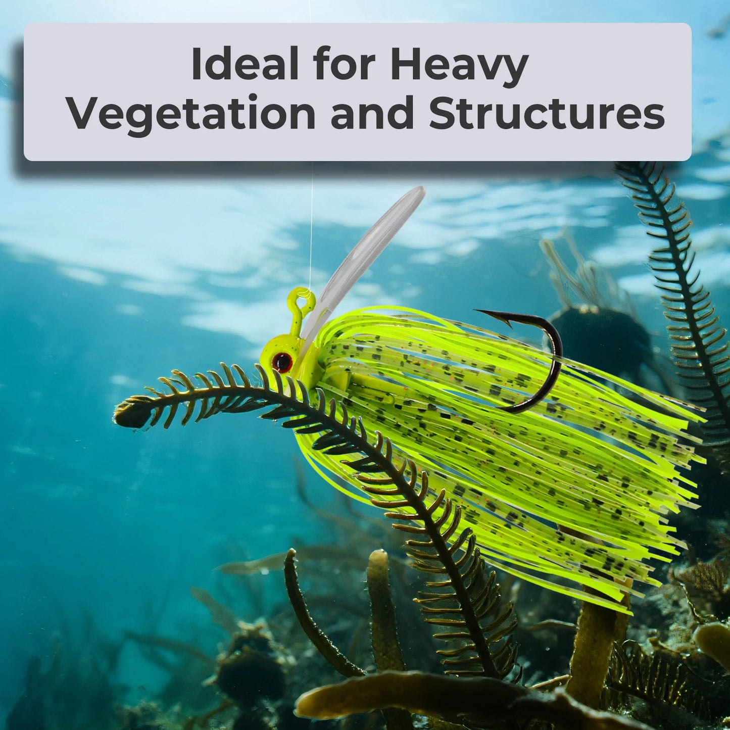 Chatterbait Jig Lure Rubber Jig Lure with PVC Blade