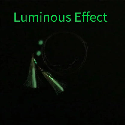 Fishing Bait Rig with Sharp Circle Hooks