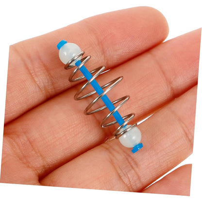 9KM Fishing Sliding Bait Cage Rig 15pcs with Luminous Beads