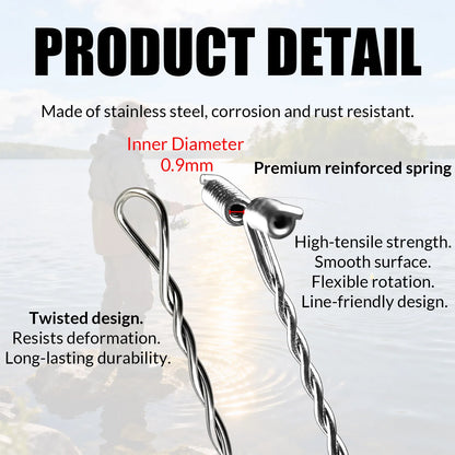 Fishing Balance Connector 50pcs T-Shape Fishing Wire Arm Anti-Tangle