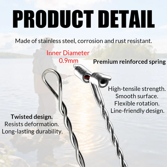 Fishing Balance Connector 50pcs T-Shape Fishing Wire Arm Anti-Tangle