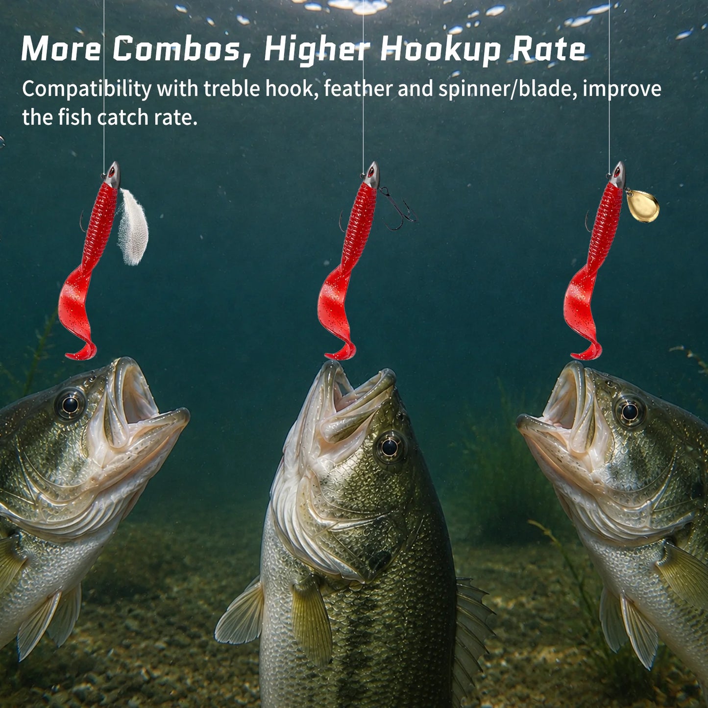 9KM Swimbati Jig Head Hook 5pcs Inshore Offshore Saltwater Jig Heads for Fishing with 3D Red Eyes Hooks