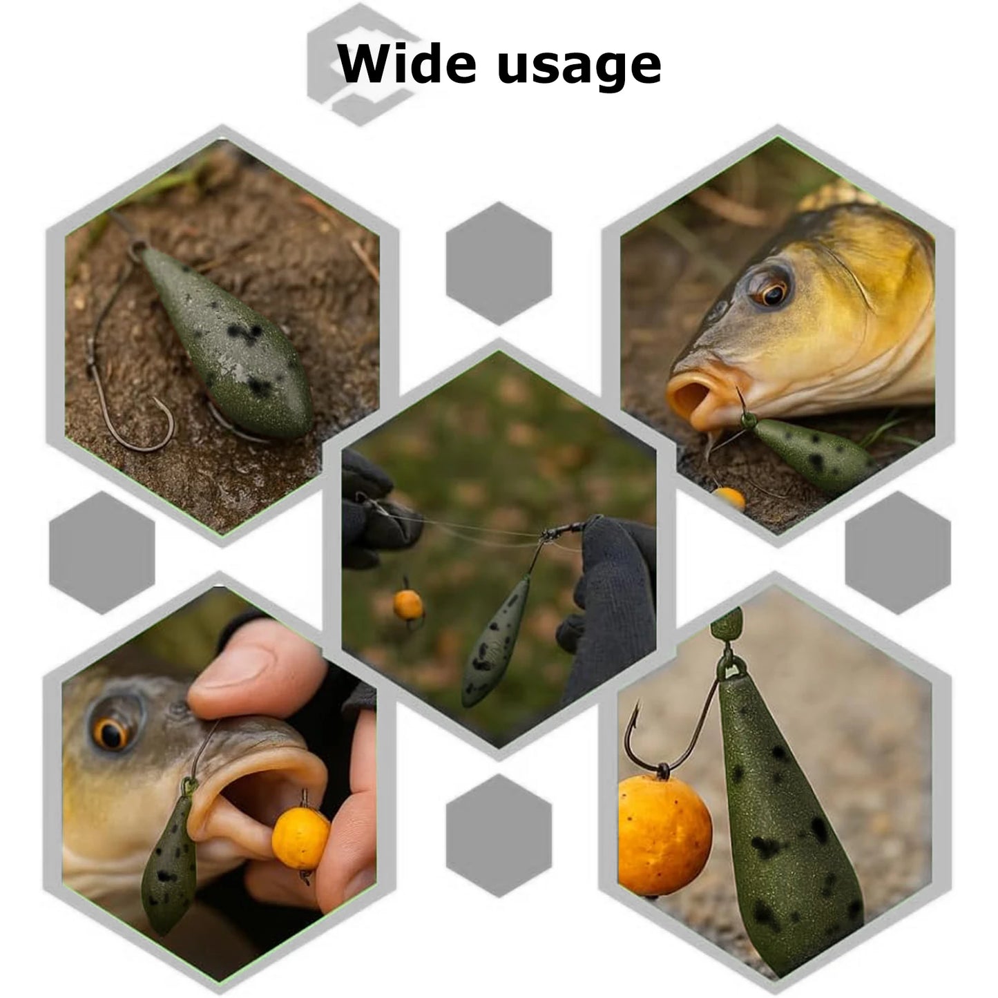 Fishing Lead Sinker with Barrel Swivel 3pcs Carp Fishing Weight 57-113g