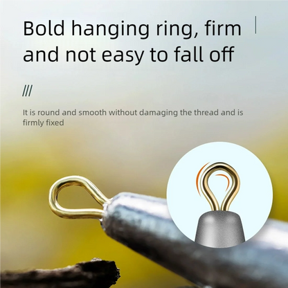 10g~200g Fishing Weights Sinkers Lead Saltwater, 5Pcs Bulk