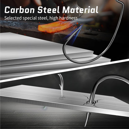 EWG Hooks for Bass Fishing, Offset Worm Hook Texas Rig Hooks