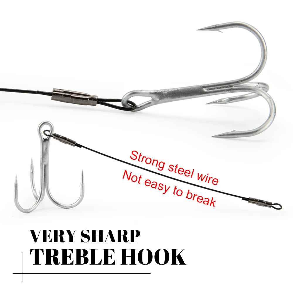 Stinger Rig Pike Stinger Hooks  with Treble Hook