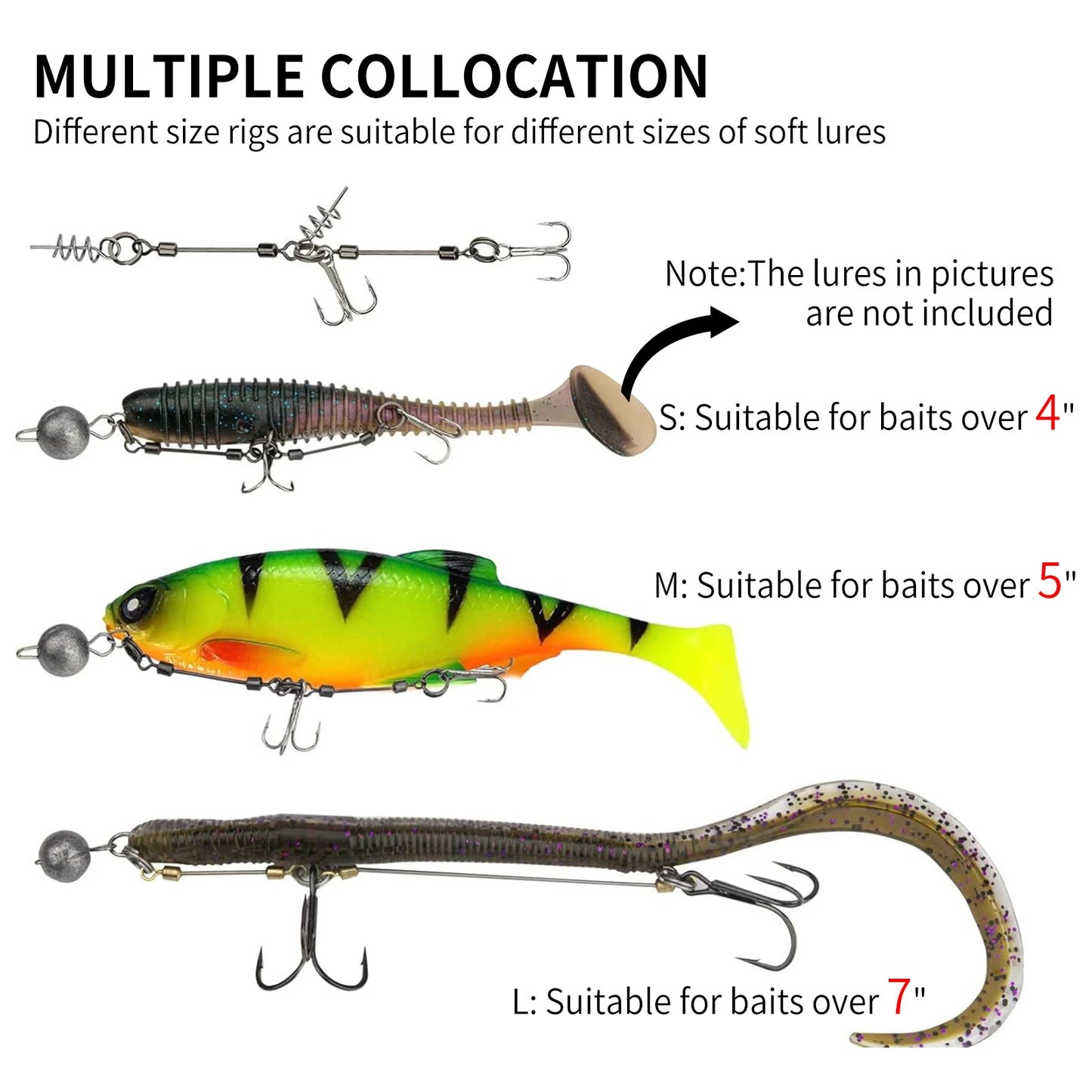 9KM Fishing Stinger Rig for Softbait Pike 1pcs