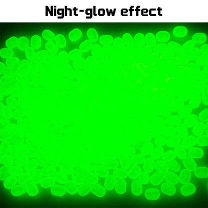 Fishing Bead 50-200pcs Double Cross Hole Beads Fishing Bait Stopper Beads 