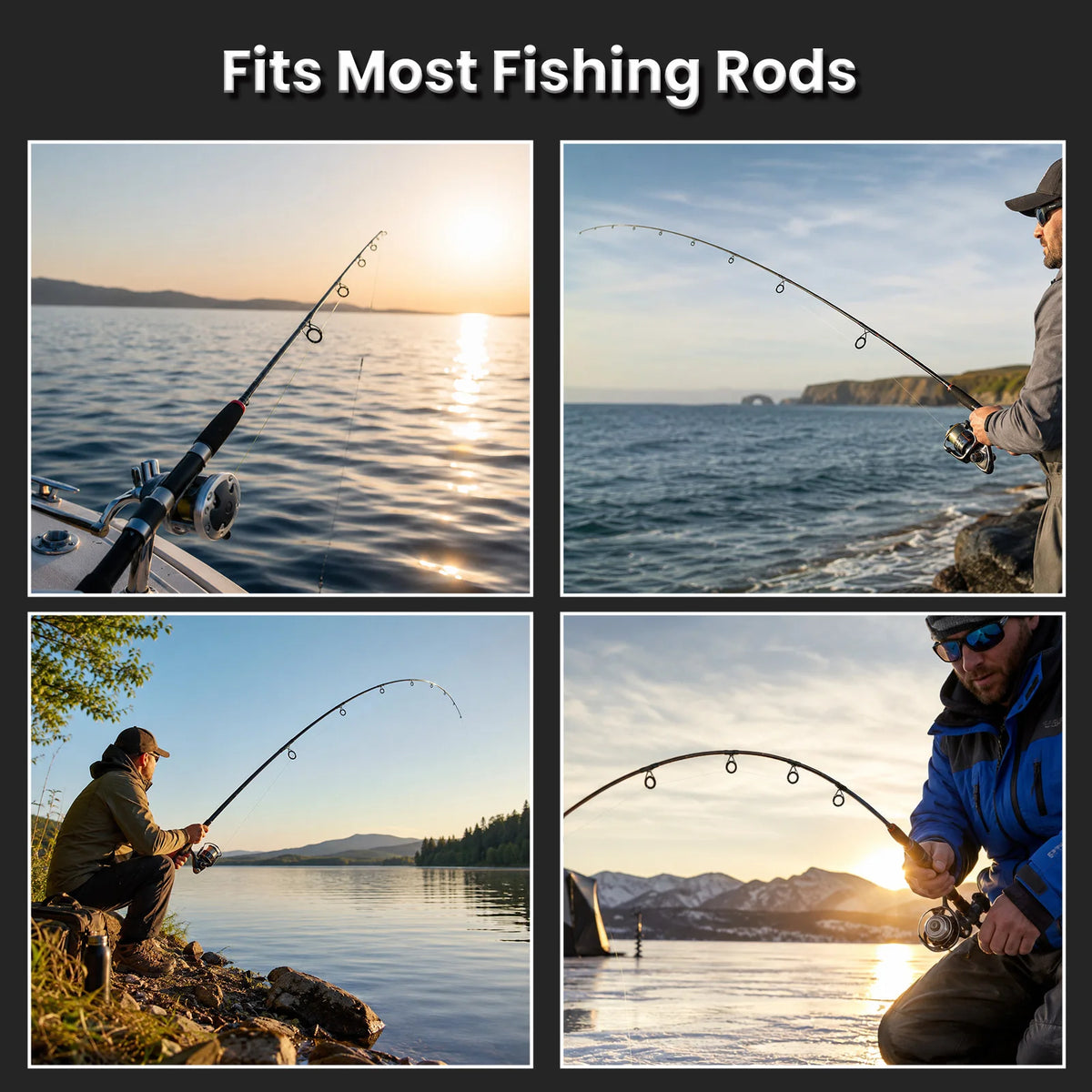 9KM Fishing Rod Eyelet Repair Kit Fishing Rod Rings Repair Kit 48-160pcs Ceramic Rings