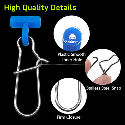Fishing Sinker Sliders for Fishing Rig 25-100pcs Duo Lock Snap Heavy Duty Weight Sinker