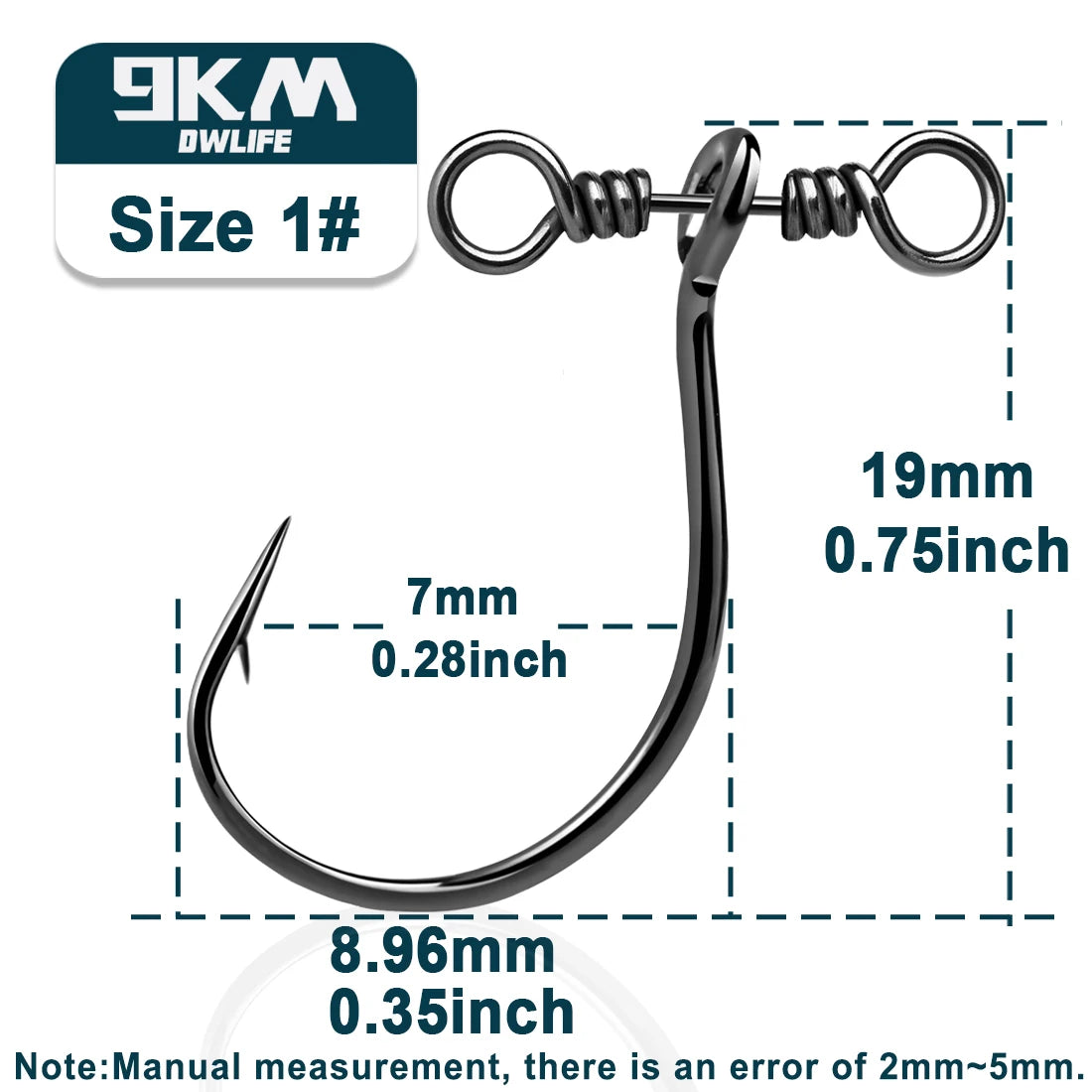 Drop Shot Hooks 10~30Pcs in-line Drop Shot Rig Fishing Hooks Swivel So – 9km-dwlife