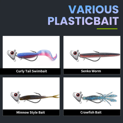 Fishing Jig Head Hook 15pcs