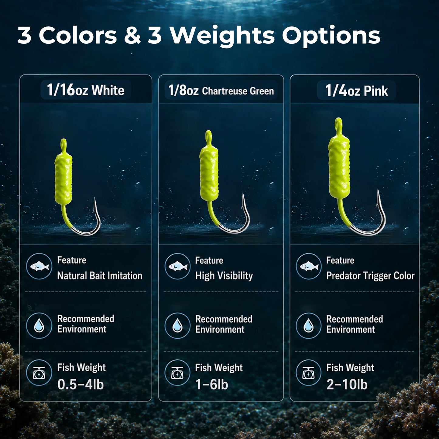 9KM Yellowtail Snapper Jigs Fishing 5-15pcs Saltwater Fishing Jigs with Single Hook