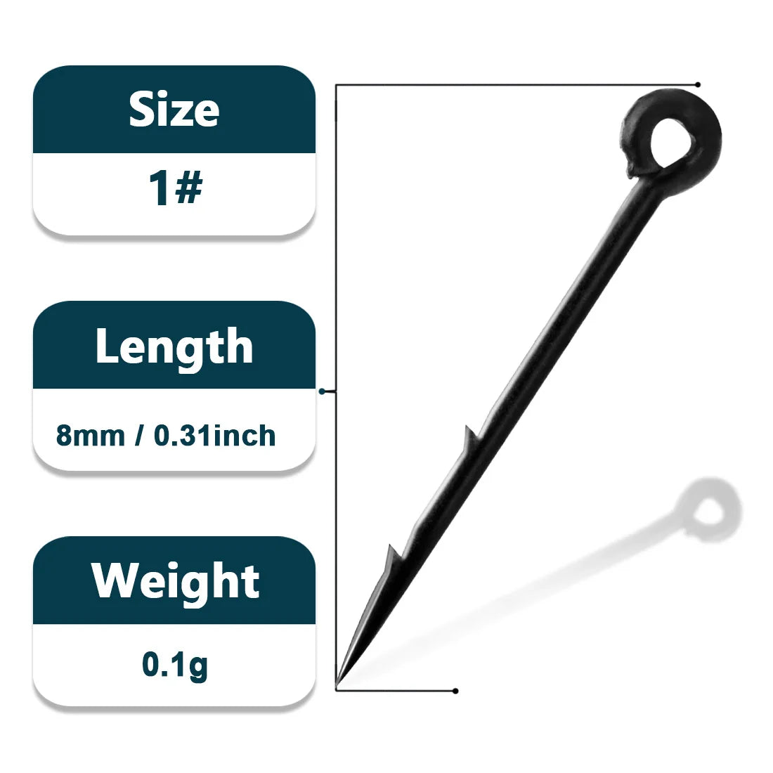 Barbed Fishing Hooks 50~200Pcs Straight Fishing Hook High Carbon Steel – 9km-dwlife