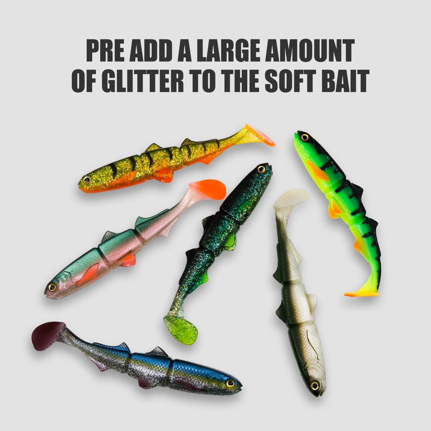 Fishing Lures Saltwater Soft Plastics Trout Jig Swimbaits Walking Bait Silicone